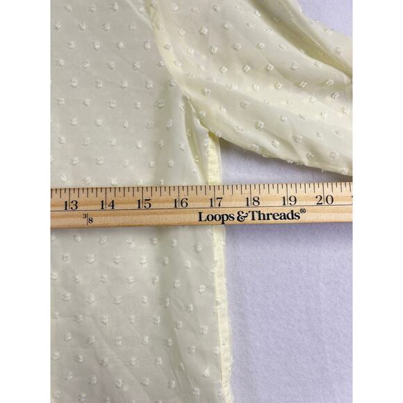 The Shirt - Ruffled Swiss Dot Blouse - Size Small - Elegant & Professional - Picture 7 of 9